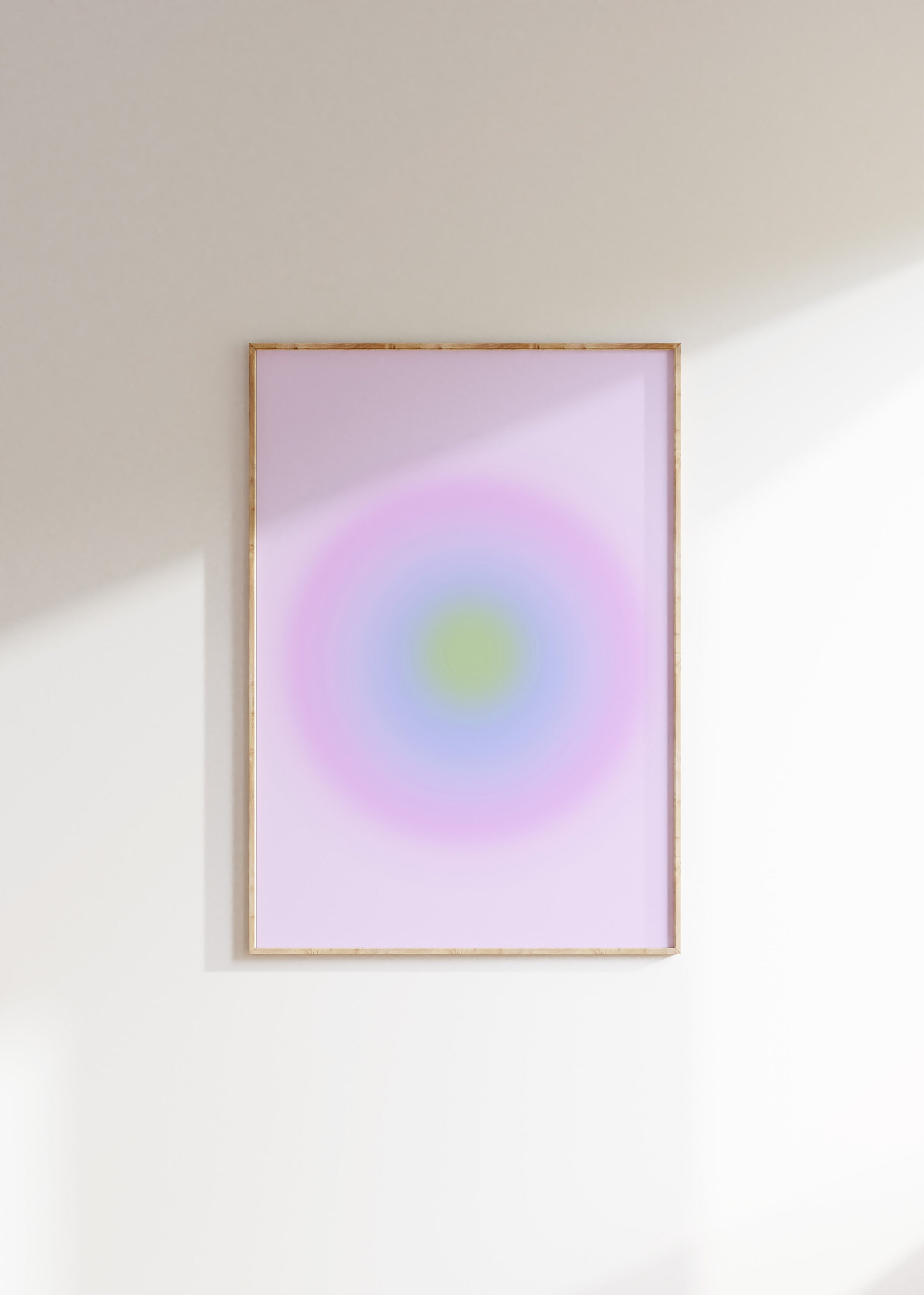 Set of 3 Abstract Pink Purple Wall Art, Trendy Wall Art Set, Eclectic