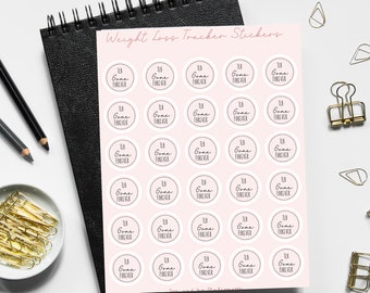 Weight Loss Tracker Stickers: 1 Lb Gone Forever Stickers