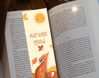 Autumn Fox Bookmark: Cozy Fall Stationery Gift