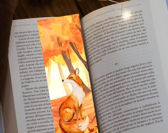 Autumn Fox Bookmark: Cozy Fall Stationery with Tassel