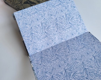 Floral Book Binding End Papers: A4 Decorative Paper, 9 Designs