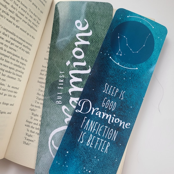 Dramione Bookmark | Glossy Bookmark | Dramione fanfiction Bookmark | Book Lovers Gifts | Fanfiction Gift | Reading Gifts