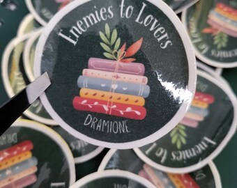 Dramione Sticker: Enemies to Lovers Fanfiction, Laminated Decal