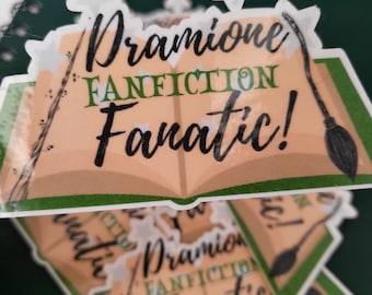 Dramione Fanfiction Fanatic Sticker: Handmade Kindle/Laptop Decal