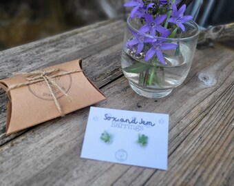 Cute Kawaii Frog Earrings | Frog Earrings | Shrink Plastic Earrings | Frog Jewellery | Shrink Plastic Jewellery | Handmade Jewellery