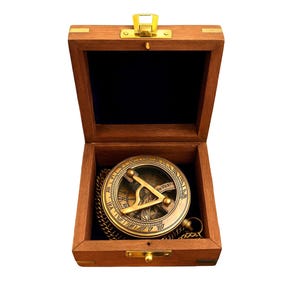Personalized Working Sundial Compass, Engraved Christmas Gift, Graduation Day Gift, Anniversary Gift, Thanksgiving Gift, Retirement Keepsake