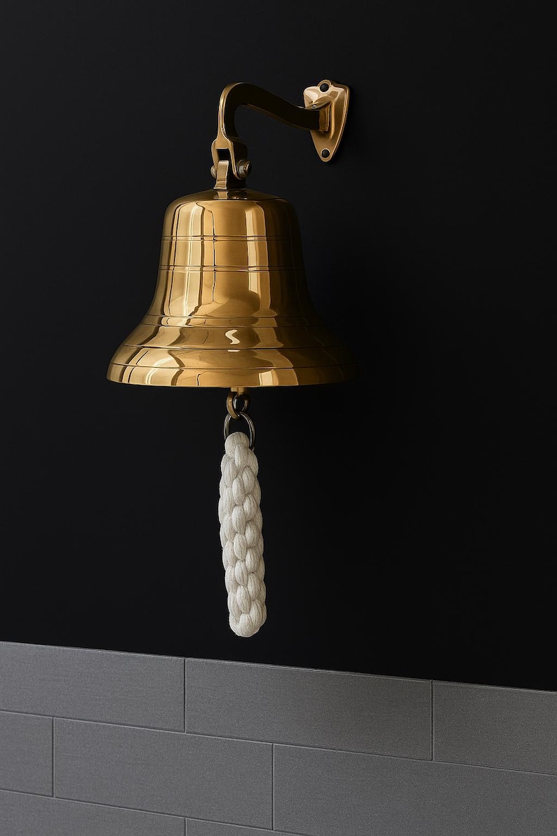 Personalized Engraved Brass Bell - Custom Antique Bell for - Engraved ...
