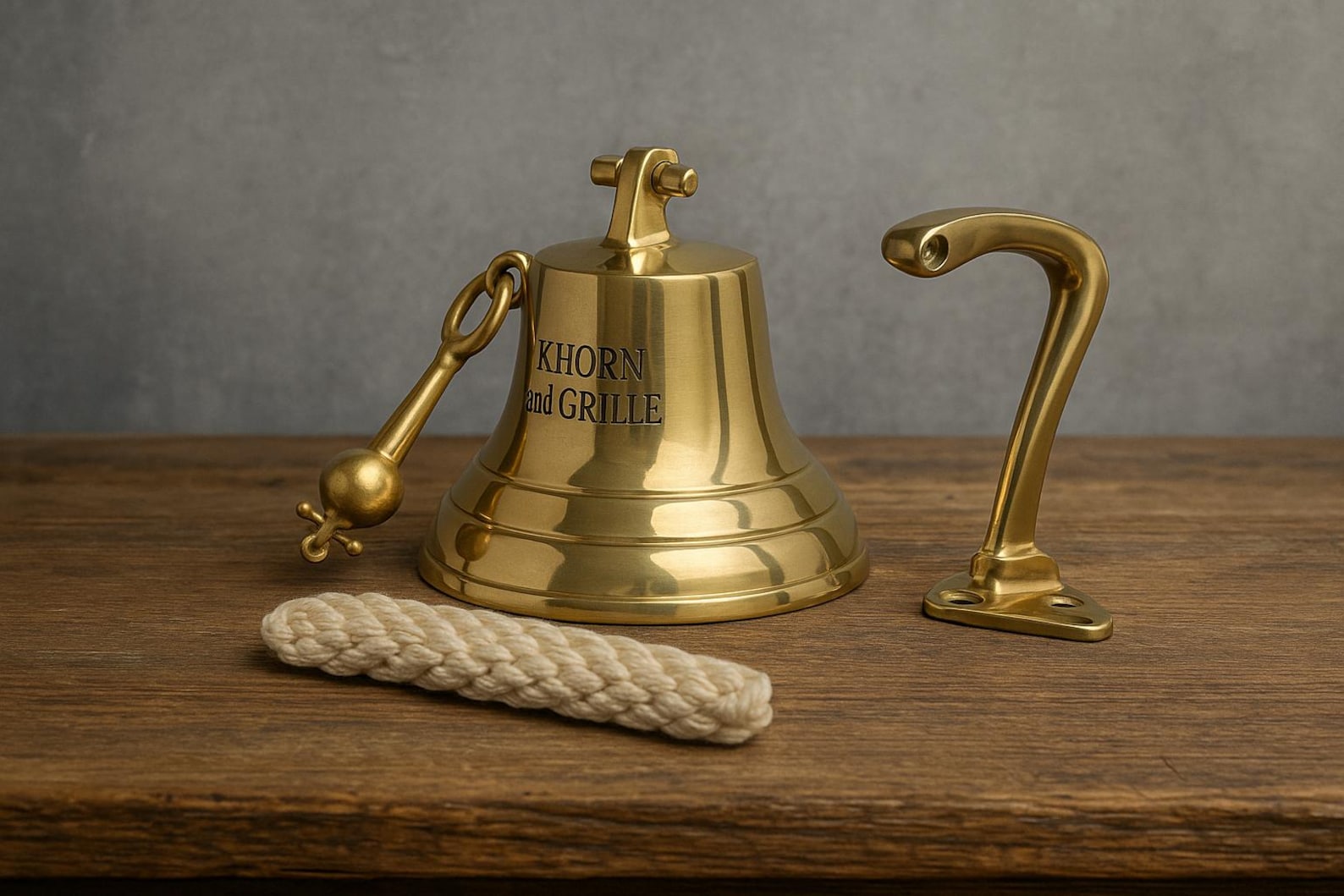 Personalized Engraved Brass Bell - Custom Antique Bell for - Engraved ...