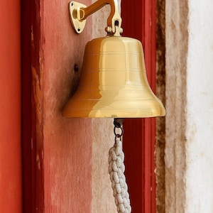 Personalized Engraved Brass Bell - Custom Antique Bell for - Engraved ...