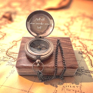 Personalized Working Compass - Engraved Christmas Gift Compass - Anniversary Compass - Valentines Day Gift - Compass For Husband - Compasses