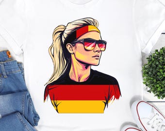 Germany T-Shirt Sweatshirt Hoodie Woman Sunglasses Flag German Sport Football Fan Gift Present Idea