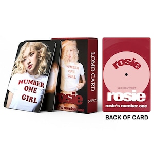 55 pièces par boîte de cartes avec photo Rose numéro une fille fabriquées par des fans