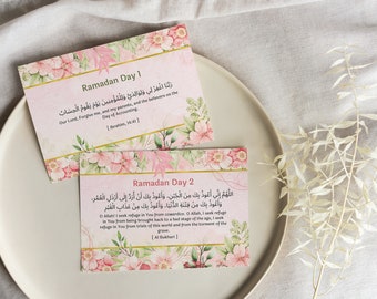 30 Duas pour 30 jours Ramadan Serie II | Carte flash | Doua imprimable | Cartes Doua | Cadeau islamique | Islamique | Douas | Enfants | Éducation des enfants