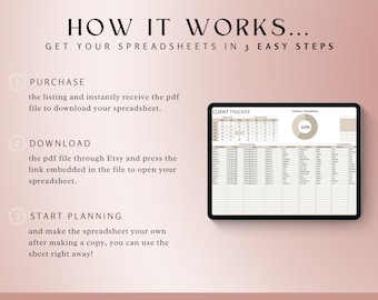 Client Tracker Spreadsheet, Client Management Google Sheets, Small Business Spreadsheet, Business Tracker, Customer List, Client Planner 10