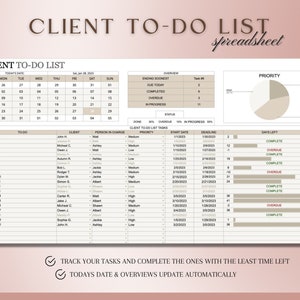 Client Tracker Spreadsheet, Client Management Google Sheets, Small Business Spreadsheet, Business Tracker, Customer List, Client Planner 4