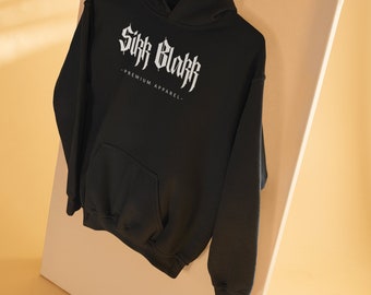 Sikk Blakk Hoodie Hoodie Black White Logo Men Man Men Brand Cotton Polyester Single Side Printed Brand