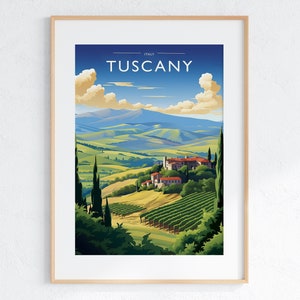 Impresión artística de viaje a la Toscana Impresión de pared de Toscana Impresiones de Toscana, Italia Obra de arte de Italia Póster de viaje de Toscana Regalo Impresión de viaje para colgar en la pared de Toscana