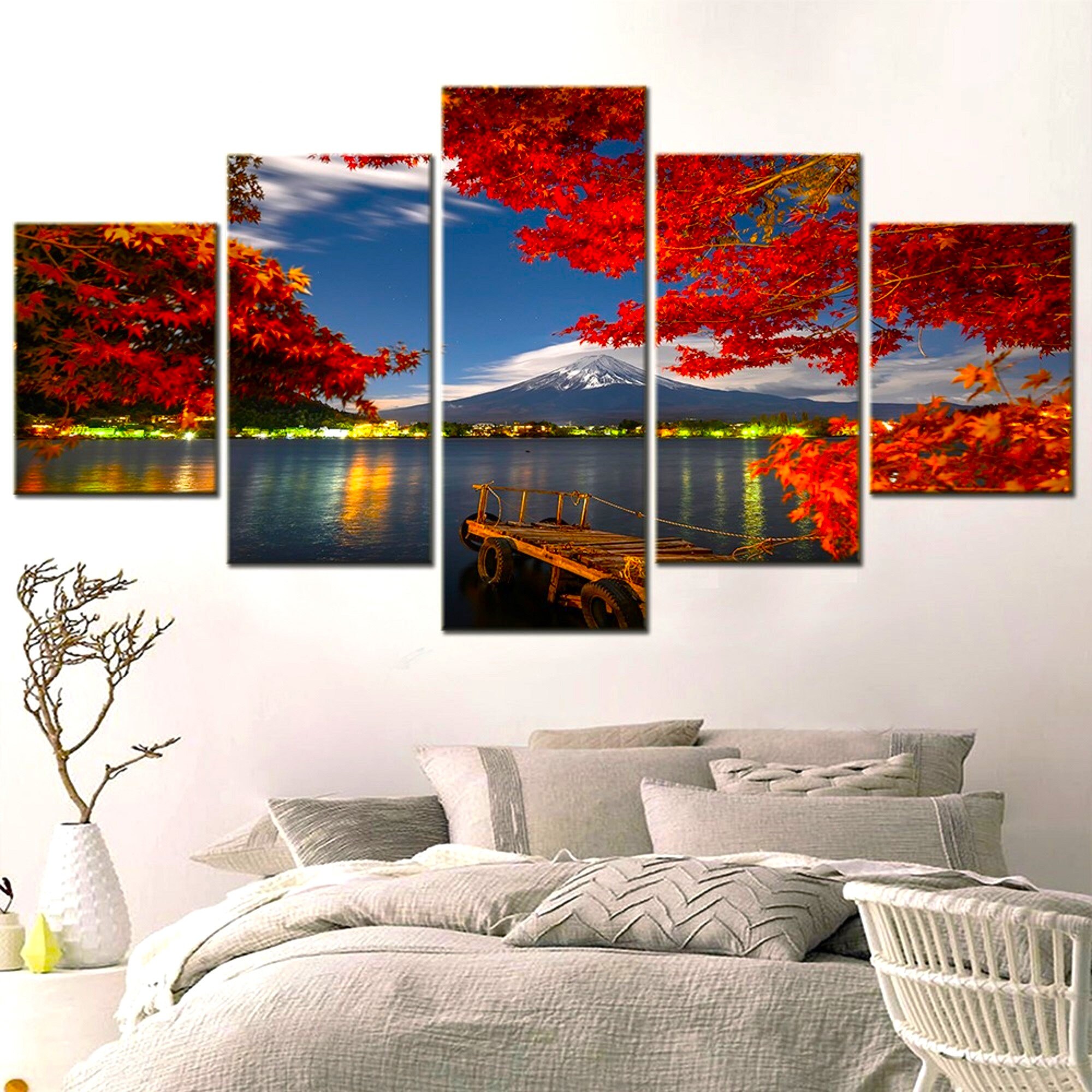 Custom 5 Piece Canvas Artwork, Personalised Gallery Wall Set, Premium