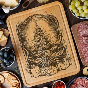 シャルキュトリー、SVG、カッティングボード、レーザー彫刻ファイル、デジタル、ベクター、キッチンデコレーション、Glowforge、カットファイル、彼女への贈り物