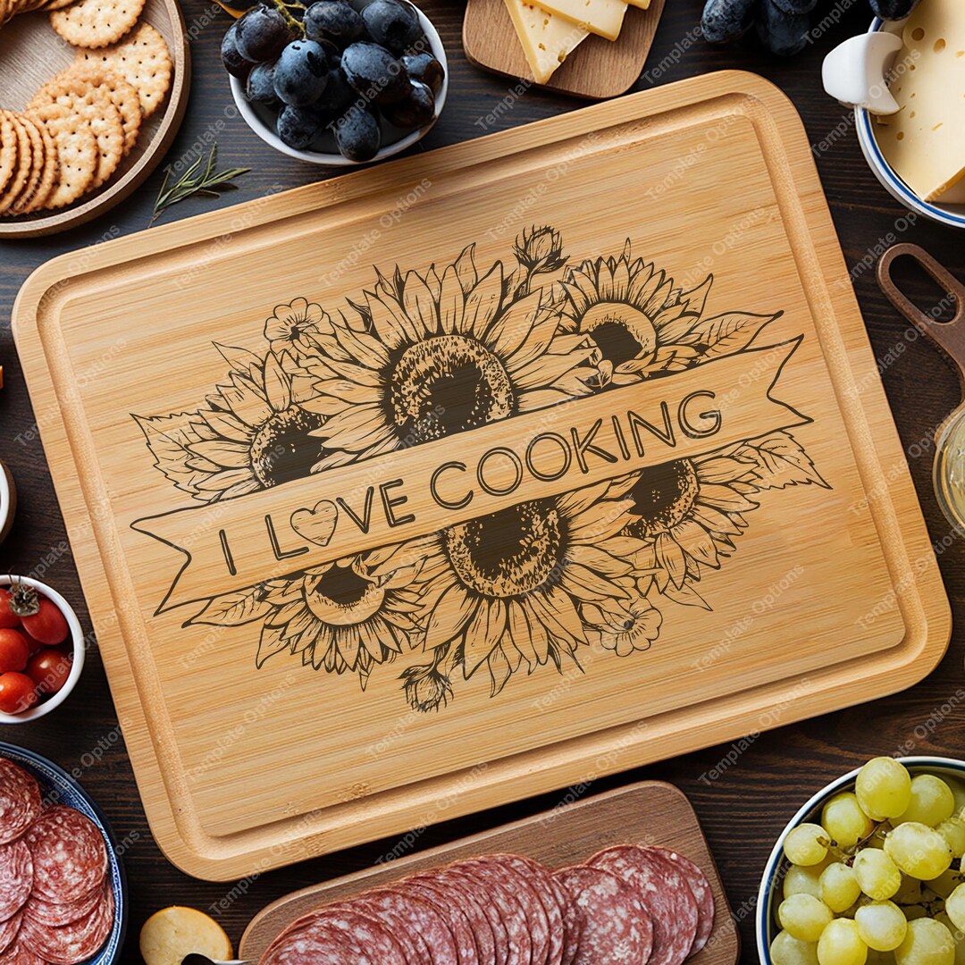 Chopping Board SVG, Cutting Board SVG, Charcuterie Board SVG, Kitchen ...