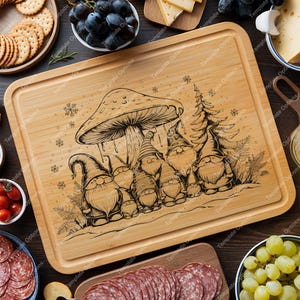 Chopping Board SVG, Cutting Board SVG, Charcuterie Board SVG, Kitchen Vector Laser Burn, xTool, Glowforge, Sculpfun Laser Engraving File
