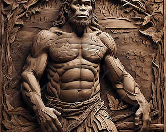 レーザーバーンPNG、レーザー彫刻ファイル、3Dイリュージョン、SVGレーザーファイル、レーザー彫刻ファイル、xTool、Glowforge、Sculpfun、プラーク、3D古代人