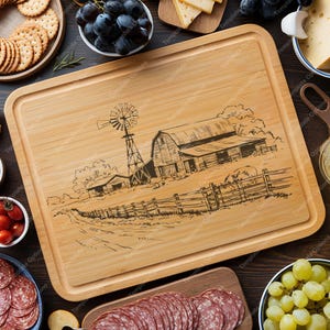 シャルキュトリー、SVG、カッティングボード、レーザー彫刻ファイル、デジタル、ベクター、キッチンデコレーション、Glowforge、カットファイル、彼女への贈り物