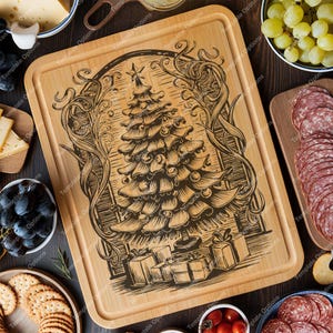 シャルキュトリー、SVG、カッティングボード、レーザー彫刻ファイル、デジタル、ベクター、キッチンデコレーション、Glowforge、カットファイル、彼女への贈り物