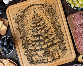 Charcuterie, SVG, Cutting Board, Chopping Board, Laser Engraved Files, Digital, Vector, Kitchen Decor, Glowforge, Cut File, Gift for Her