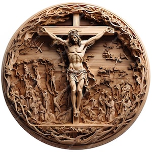 Lasergravurdatei, 3D Illusion Laserdatei, Laserbrennen PNG, Lasergravurdatei, xTool, Glowforge, Plaque, Jesus, Weihnachten, Kirche