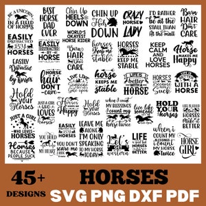 Pferd SVG Bundle, Sprüche, Sprüche, Pferdeliebhaber, Zitate, Pferde Shirt, Print on Demand, Wall Art, Cricut, Silhouette Cut Files