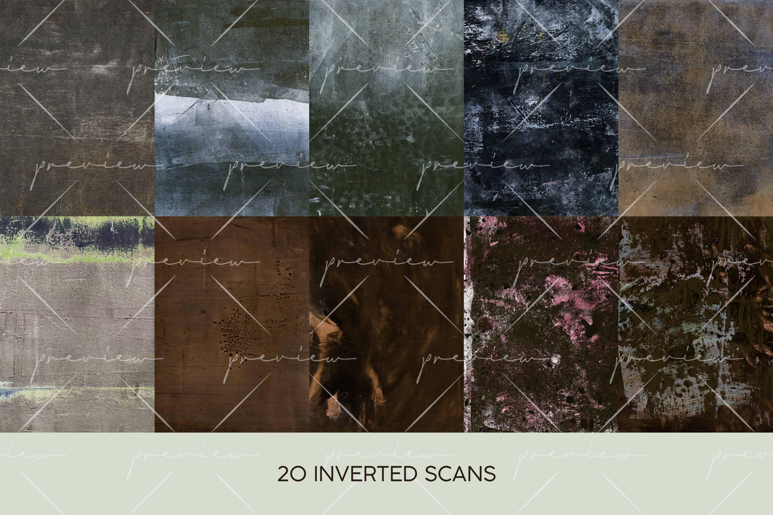 40 Cool Textures, Gelli Scans, Hand-painted Collage Papers, Studio ...