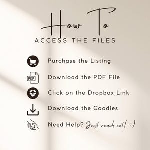 Pode incluir: Como aceder aos ficheiros: Compre a listagem, descarregue o ficheiro PDF, clique na liga&ccedil;&atilde;o Dropbox, descarregue os extras. Precisa de ajuda? Entre em contacto!