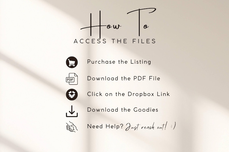 Pode incluir: Como aceder aos ficheiros: Compre a listagem, descarregue o ficheiro PDF, clique na liga&ccedil;&atilde;o Dropbox, descarregue os extras. Precisa de ajuda? Entre em contacto!