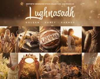 Lughnasadh Lammas Harvest Stock Photo Bundle | Golden Pagan Sabbat Images (Commercial Use)