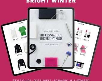 Guida di stile invernale Gamine Bright / Guardaroba, Gioielli, Profumi, Bellezza / Pacchetto PDF da scaricare digitalmente