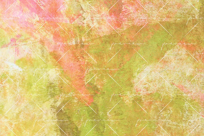 40 Spring Textures, Gelli Scans, Hand-painted Collage Papers, Studio ...