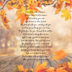 Schatzgedicht, das die Kraft der Freundschaft beschreibt, uns zu formen und zu erheben. Originalarbeit.