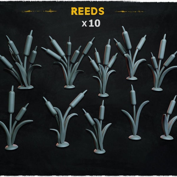 Reed landscape elements | 32mm Basing | Tabletop | Diorama | Wargaming | RPG | Fantasy | Sci Fi | Zabavka