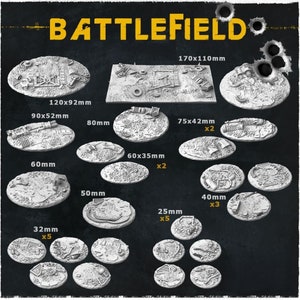Battlefield Miniature Base | 32mm | Tabletop | Wargaming| RPG | Fantasy | Zabavka