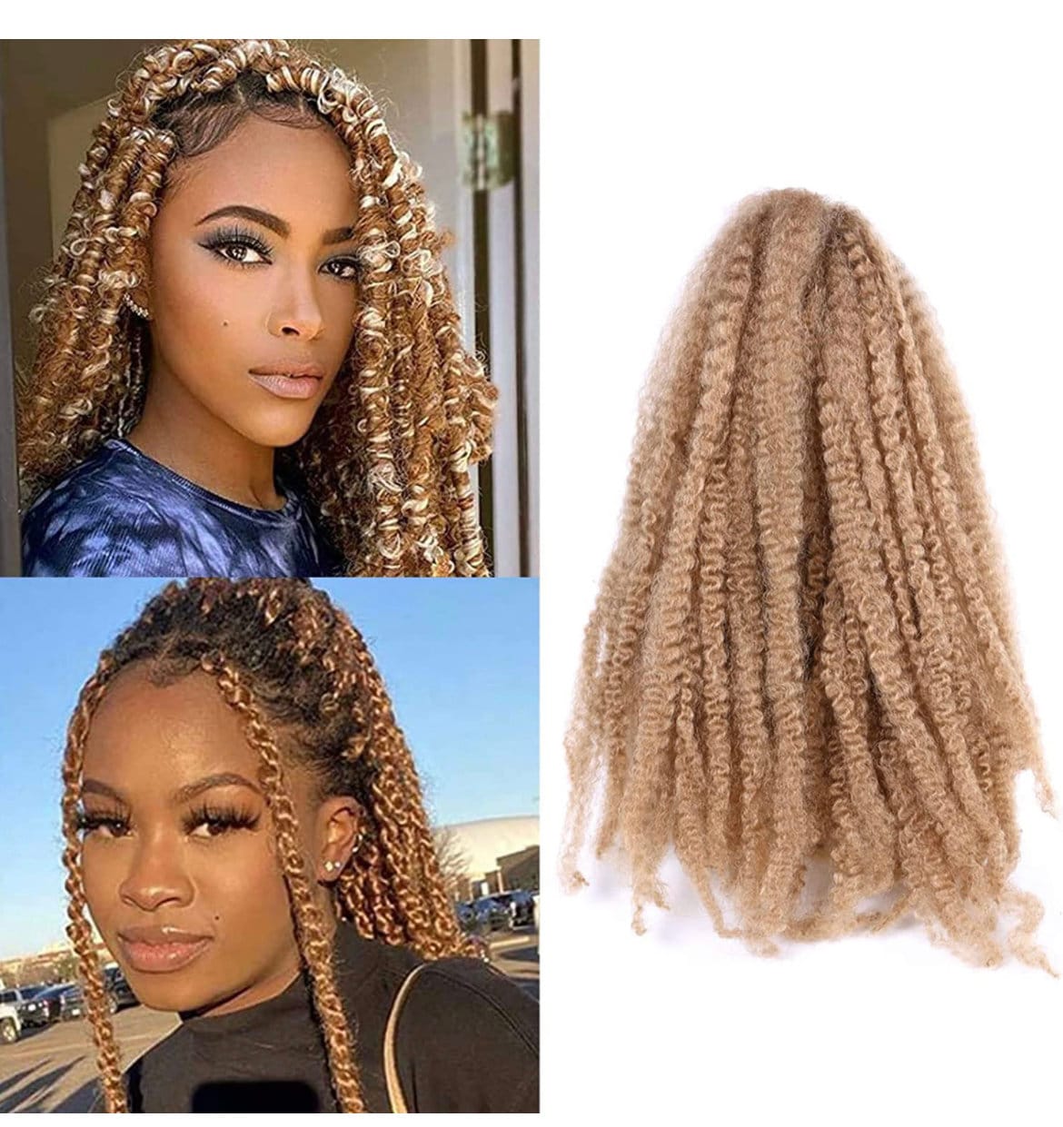 MORICA Passion Twist Hair 8 Packs 14 Inch Passion Twist Crochet Hair For  Women, Crochet Pretwisted Curly Hair Passion Twists Synthetic Braiding Hair  Extensions (14 Inch, 1B) 
