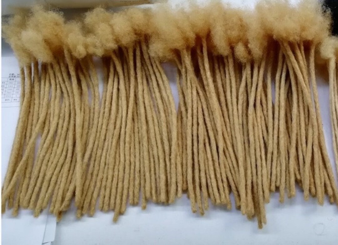 Blonde Dreadlock Extensions 100 Human Hair, 8 Inch, 10 Strands