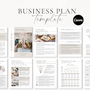 Könnte beinhalten: Eine Businessplan-Vorlage mit minimalistischem Design. Die Vorlage enthält Abschnitte für eine Zusammenfassung, einen Finanzplan, eine Marktanalyse, Produkte und Dienstleistungen, eine Marketingstrategie, eine Wettbewerbsanalyse und mehr. Die Vorlage soll Unternehmen dabei helfen, einen umfassenden Businessplan zu erstellen.