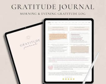 Digitaal dankbaarheidsdagboek, GoodNotes dankbaarheidsplanner, dagelijkse reflectie, iPad digitale planner, dagelijkse reflectie, 434 dagelijkse dankbaarheidspagina's