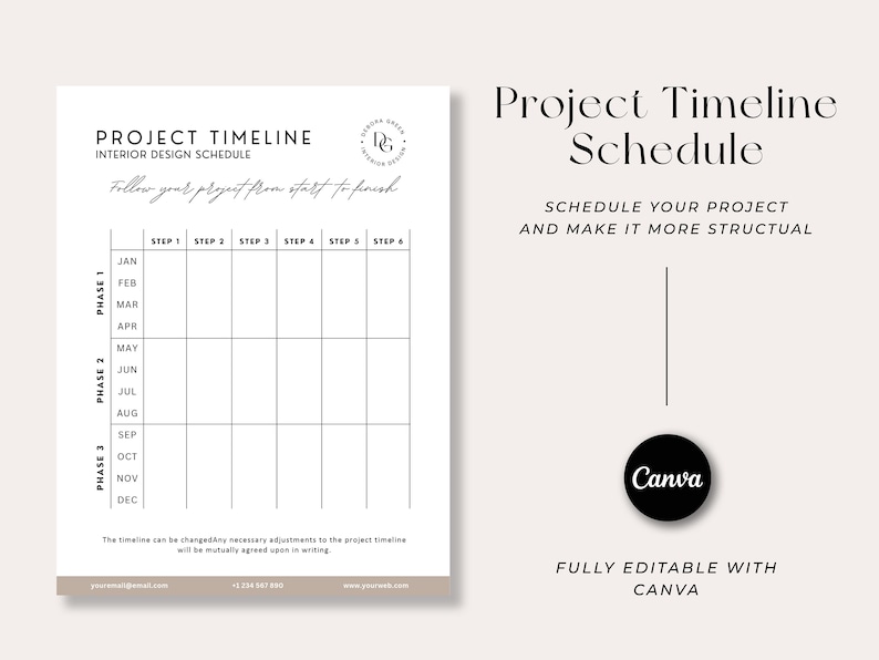 Interior Designer Client Contract Template, Service Contract ...