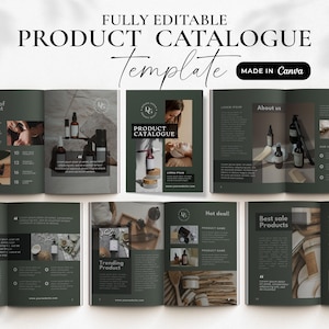 Produktkatalogvorlage, Großhandelslinienblattvorlage, Hautpflegeproduktbroschüre, Großhandelspreisliste, bearbeitbare Beauty-Broschüre