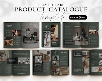 Product Catalogue Template, Wholesale Line Sheet Template, Skincare Product Brochure, Wholesale Price List, Editable Beauty Brochure