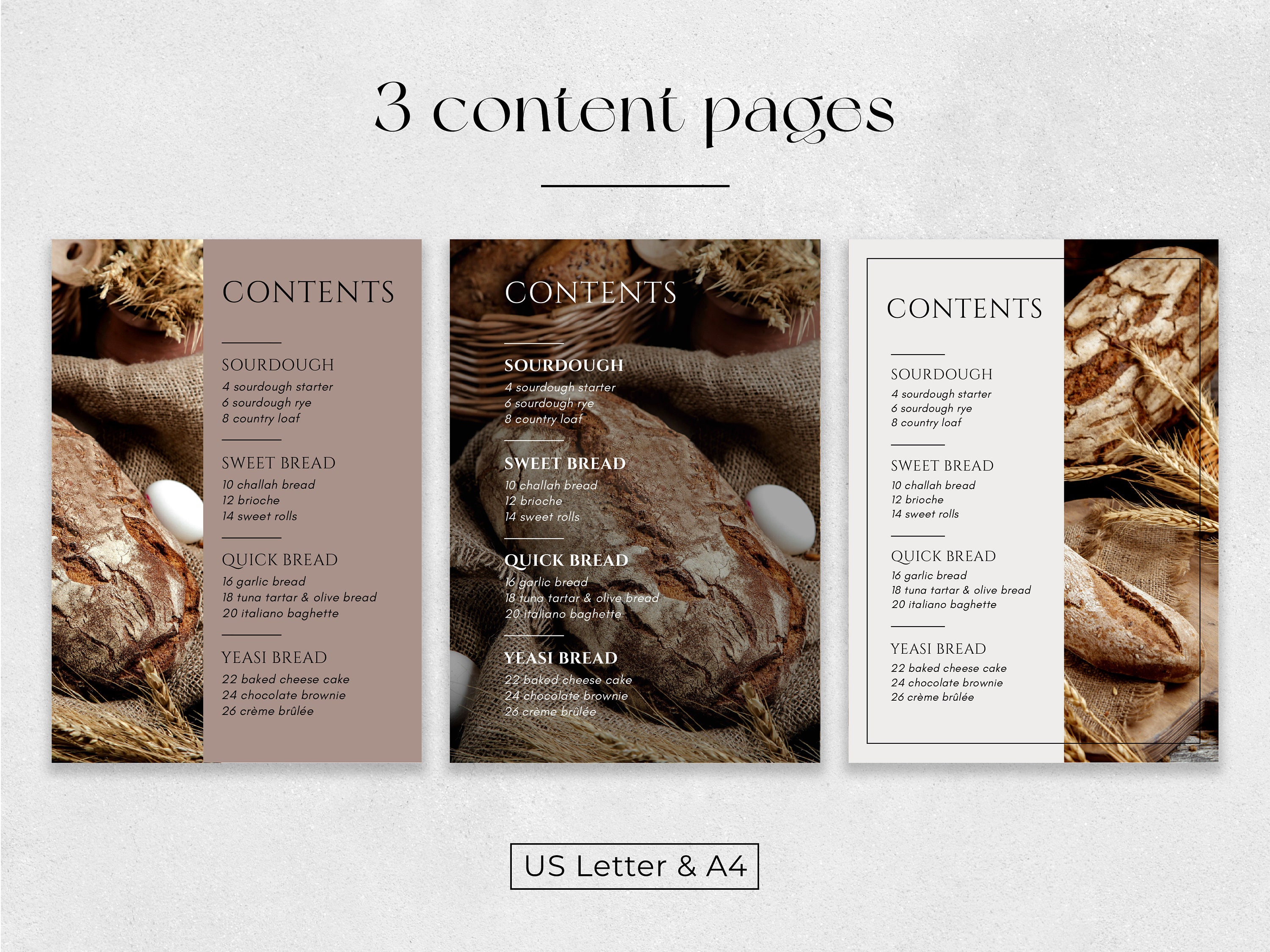 Cookbook Template | Editable Recipe Book Template | Printable Recipe ...