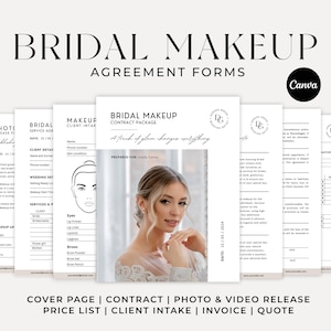 Contratto per truccatrice da sposa, moduli per trucco da sposa, contratto di trucco, contratto per trucco da sposa, contratto MUA, moduli per servizi di trucco