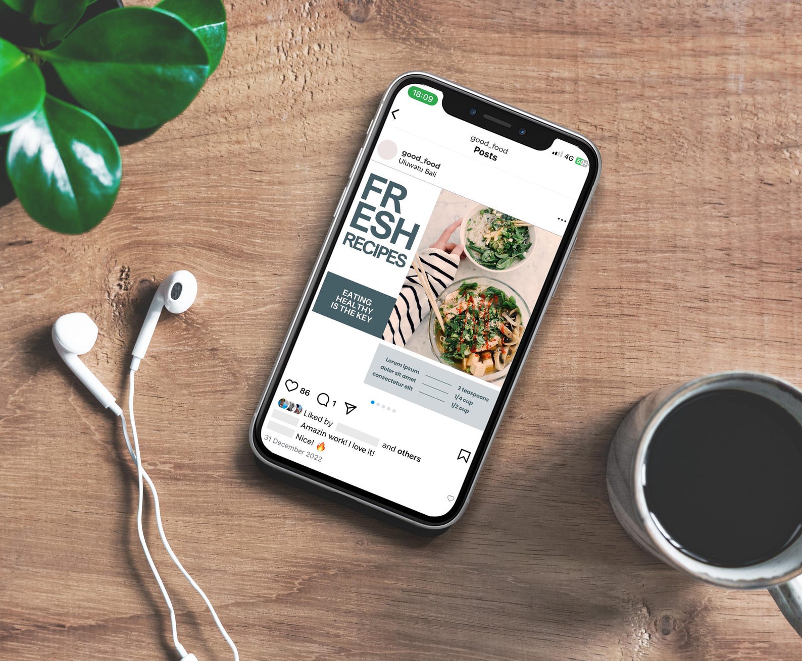 Food Instagram Posts, Healthy Eating Recipe Branding, Dietician ...